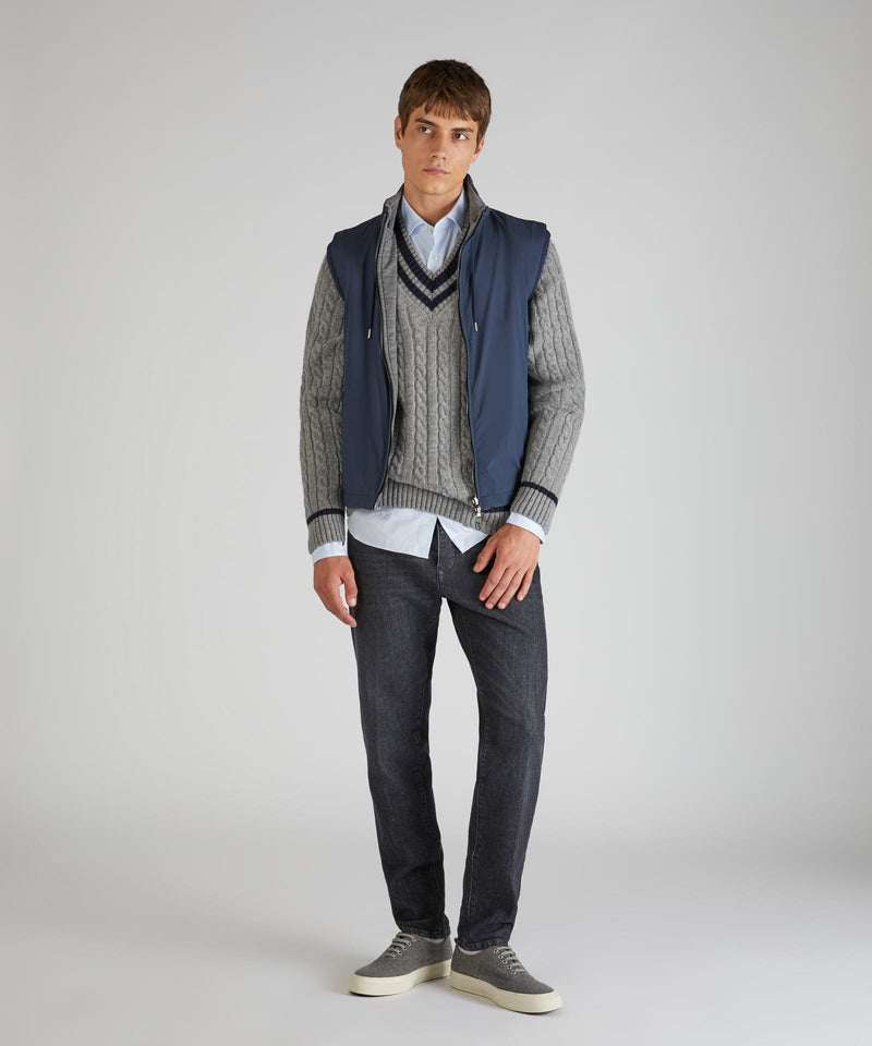 Slowear Camicia slim fit in tessuto tecnico Sottocosto