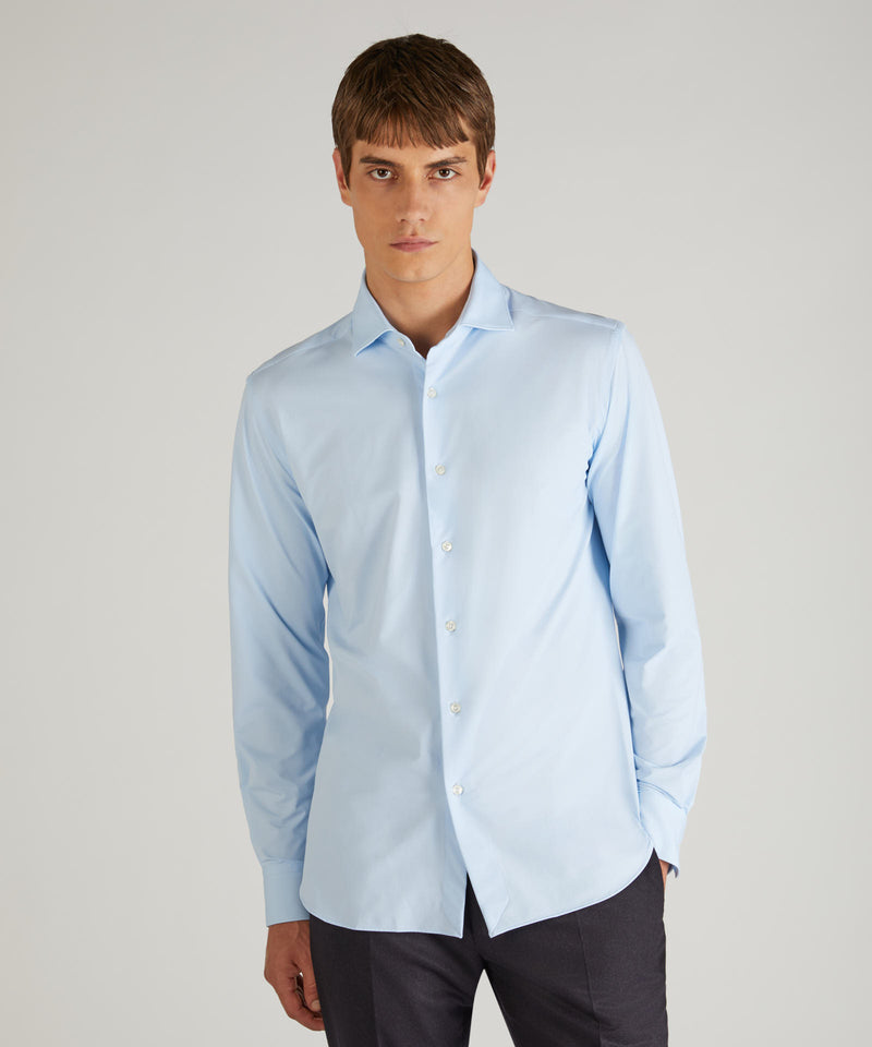 Slowear Camicia slim fit in tessuto tecnico Sottocosto