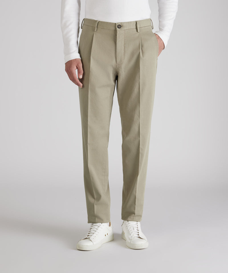 Slowear Pantalone tapered fit in cotone Offerte