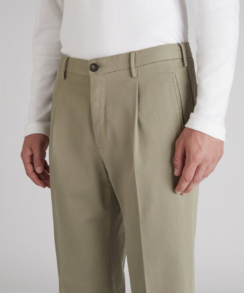 Slowear Pantalone tapered fit in cotone Offerte