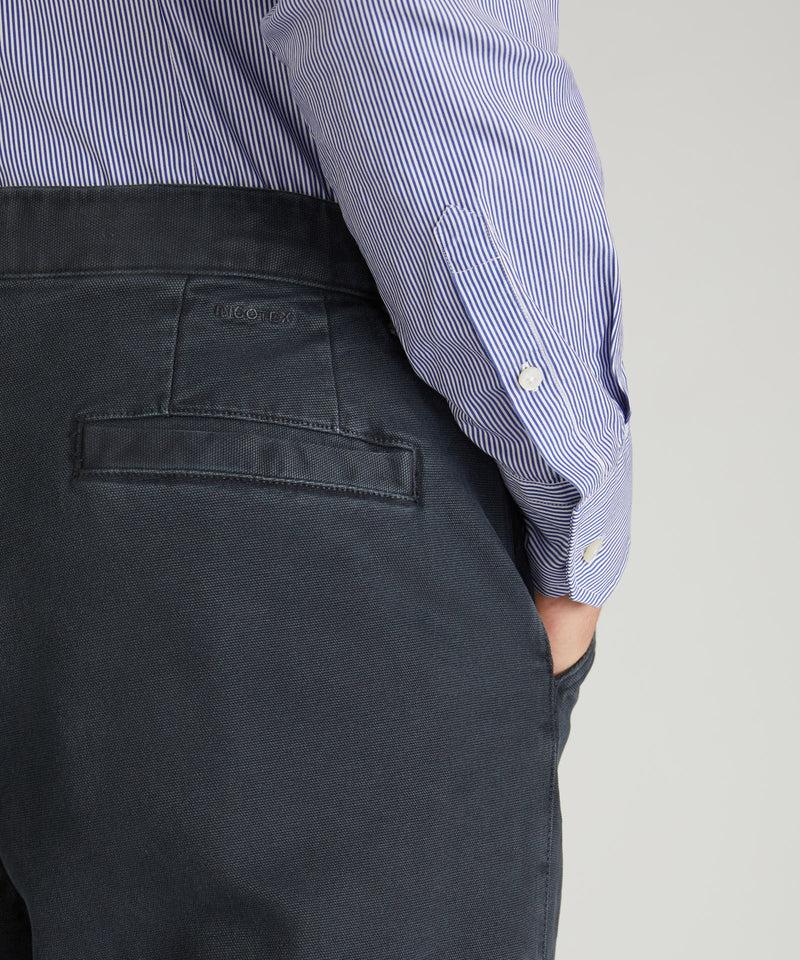 Slowear Pantalone carrot fit in cotone canvas Vendita Calda
