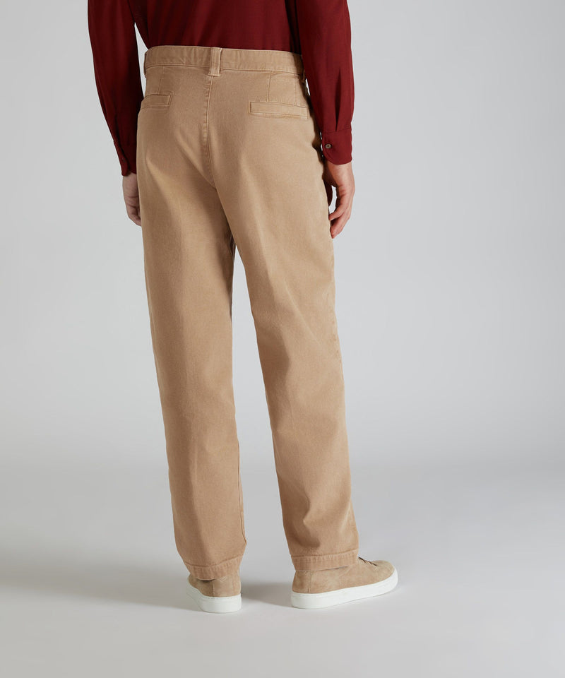 Slowear Pantalone carrot fit in cotone canvas Saldi Di Fabbrica