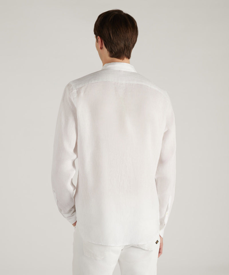 Slowear Camicia regular fit in lino Vendite Flash