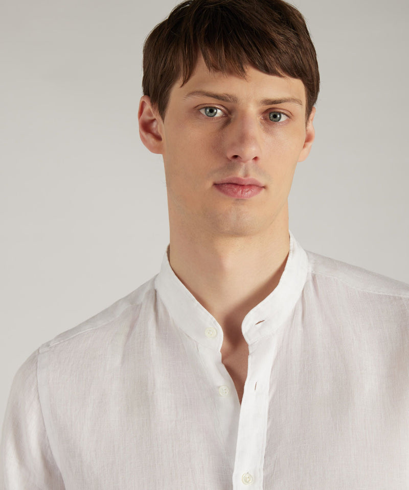 Slowear Camicia regular fit in lino Vendite Flash