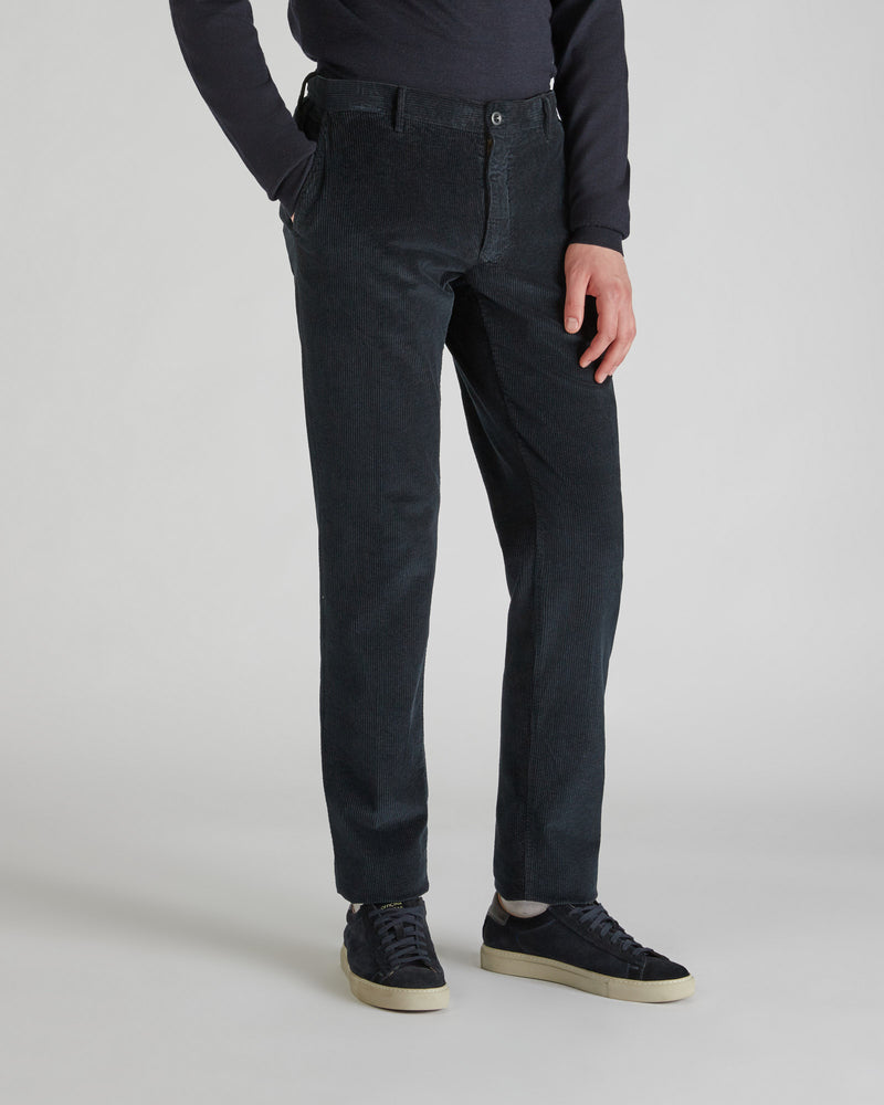 Slowear Pantalone slim fit in velluto Moda