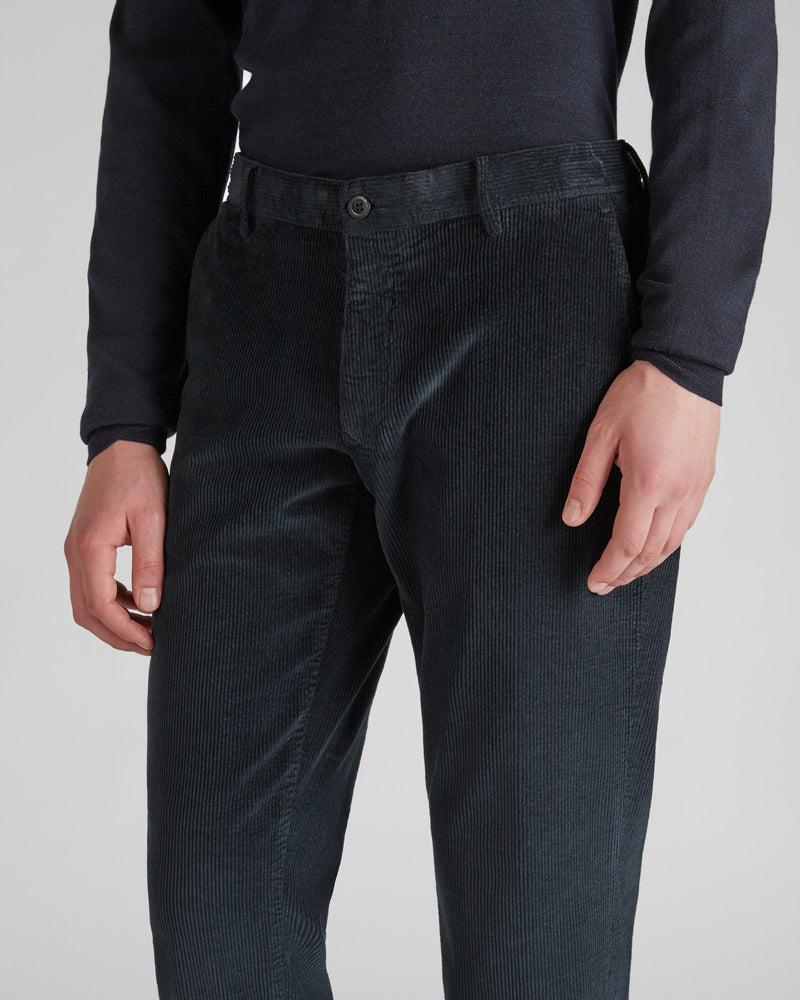 Slowear Pantalone slim fit in velluto Moda