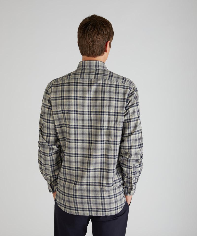 Slowear Camicia casual fit in flanella Vendita Economica