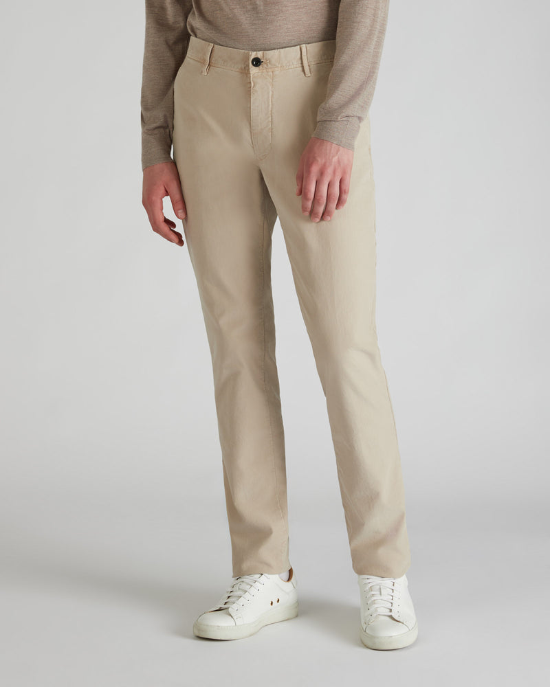 Slowear Pantalone slim fit in Tricochino Saldi Di Fabbrica