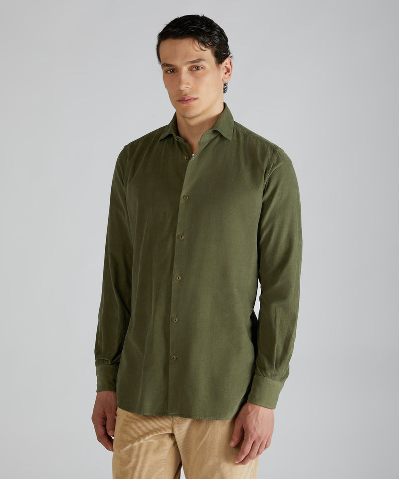 Slowear Camicia slim fit in velluto 2025