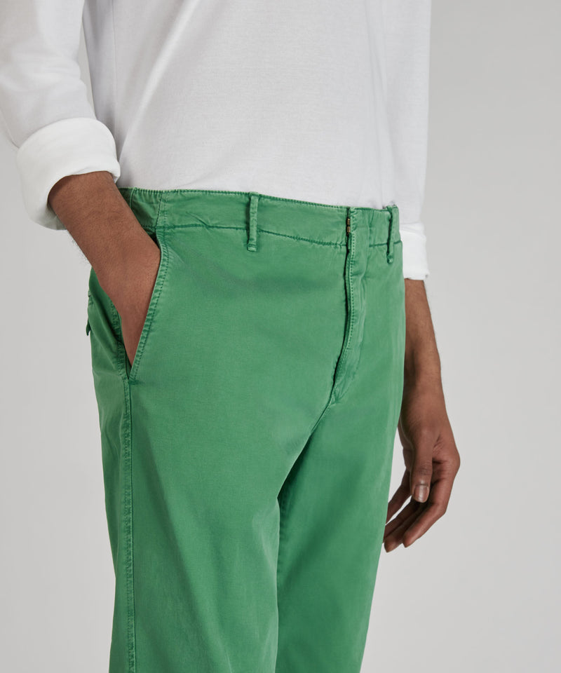 Slowear Pantalone slim fit in gabardina stretch certificata Negozio