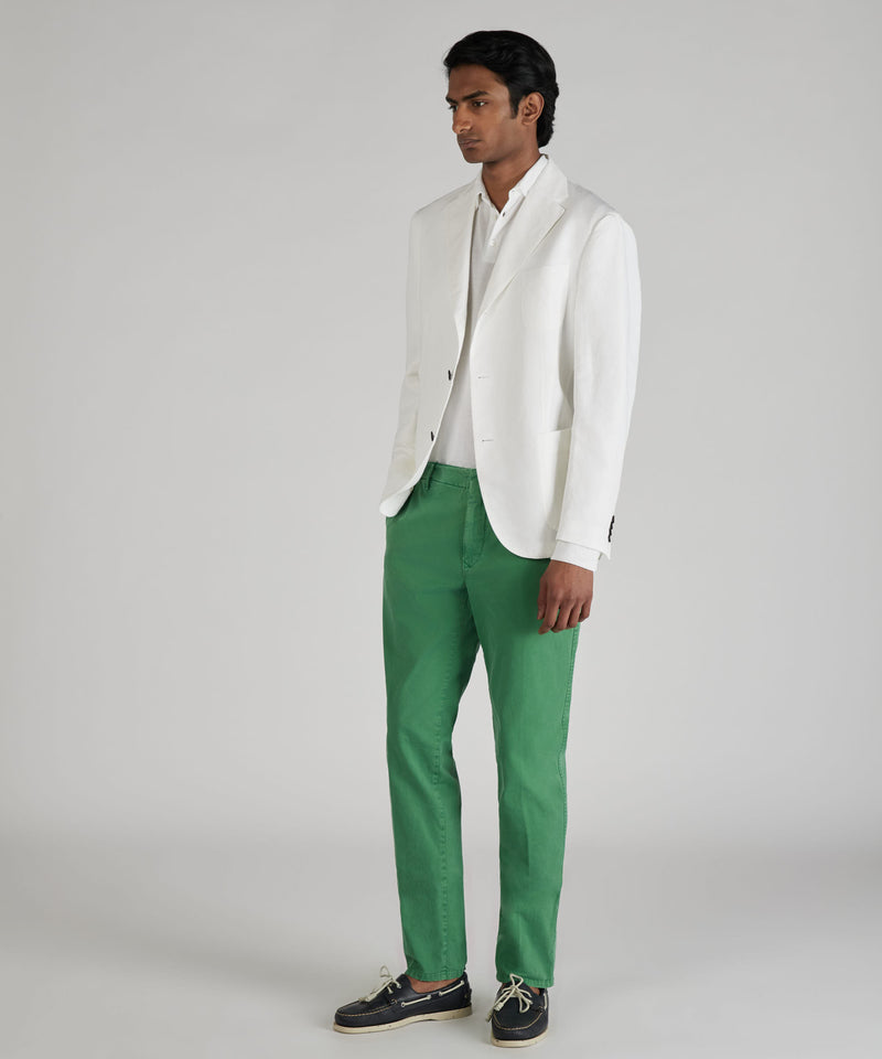 Slowear Pantalone slim fit in gabardina stretch certificata Negozio
