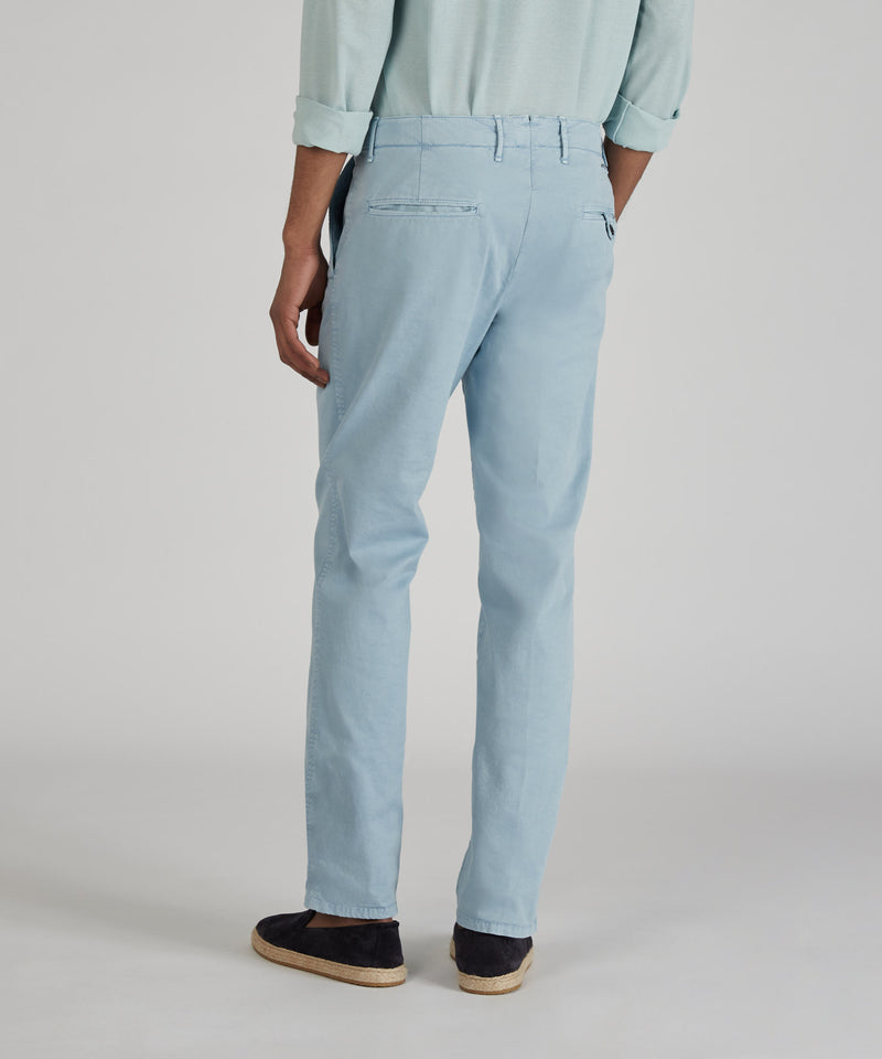 Slowear Pantalone slim fit in gabardina stretch certificata Moda