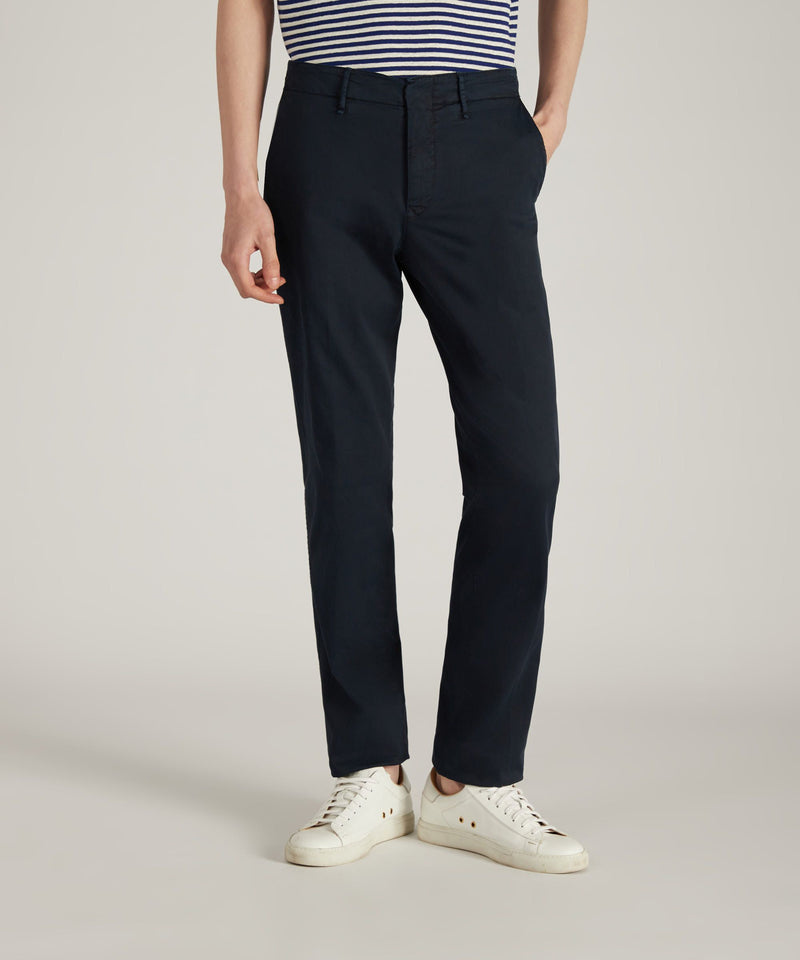 Slowear Pantalone slim fit in gabardina stretch certificata Prezzo basso