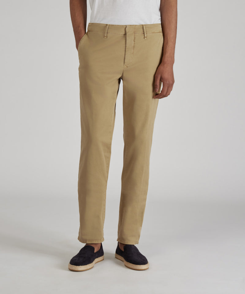 Slowear Pantalone slim fit in gabardina stretch certificata 2025