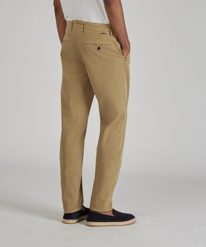 Slowear Pantalone slim fit in gabardina stretch certificata 2025