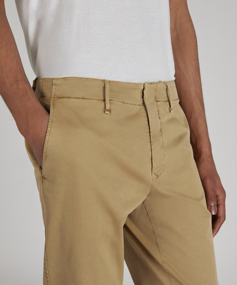 Slowear Pantalone slim fit in gabardina stretch certificata 2025