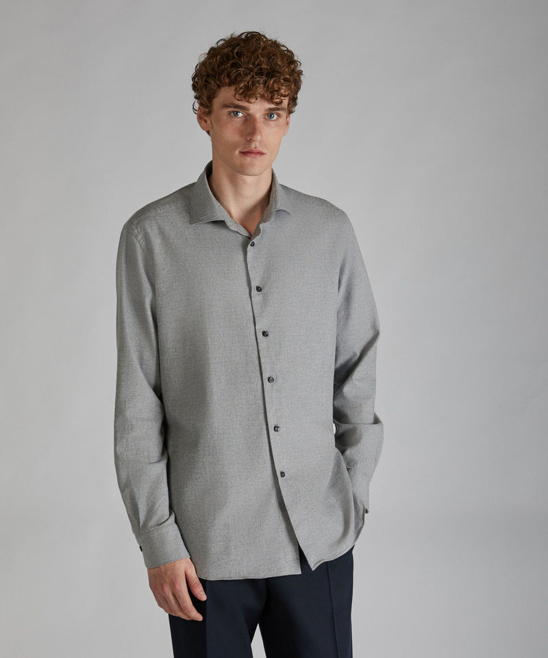 Slowear Camicia regular fit in flanella Nuovo