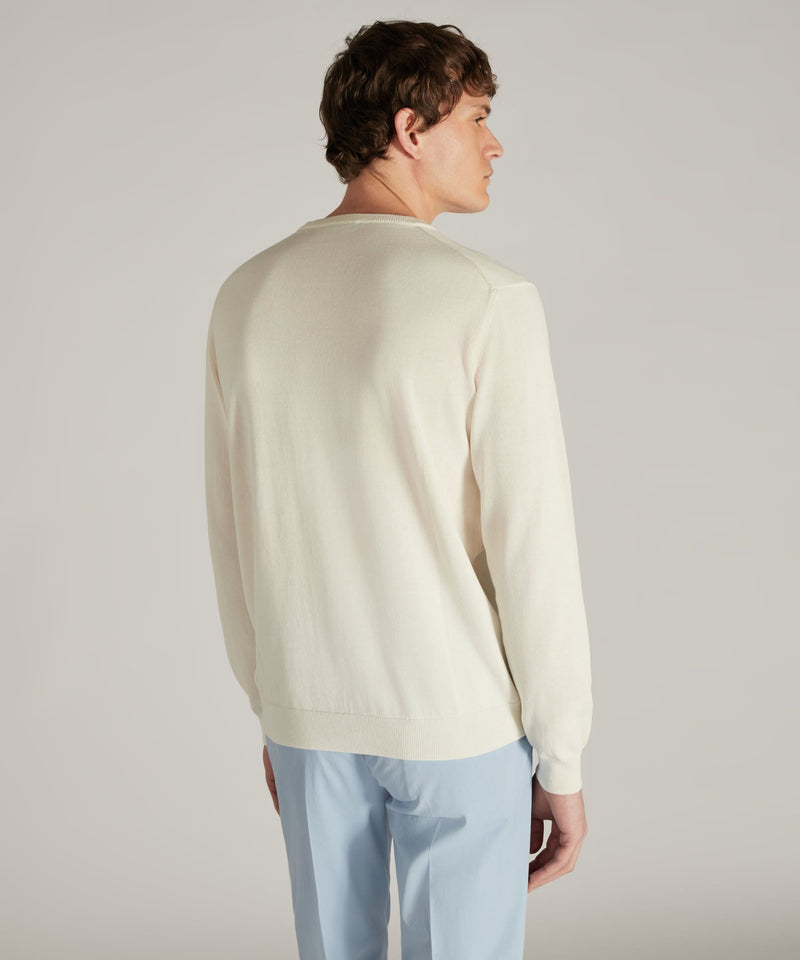 Slowear Girocollo slim fit in cotone crêpe certificato Promozione Limitata