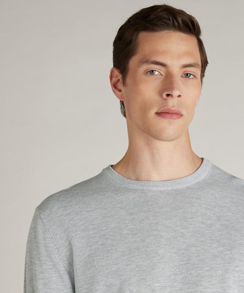 Slowear Girocollo slim fit in cotone crêpe certificato Fino Al -60%