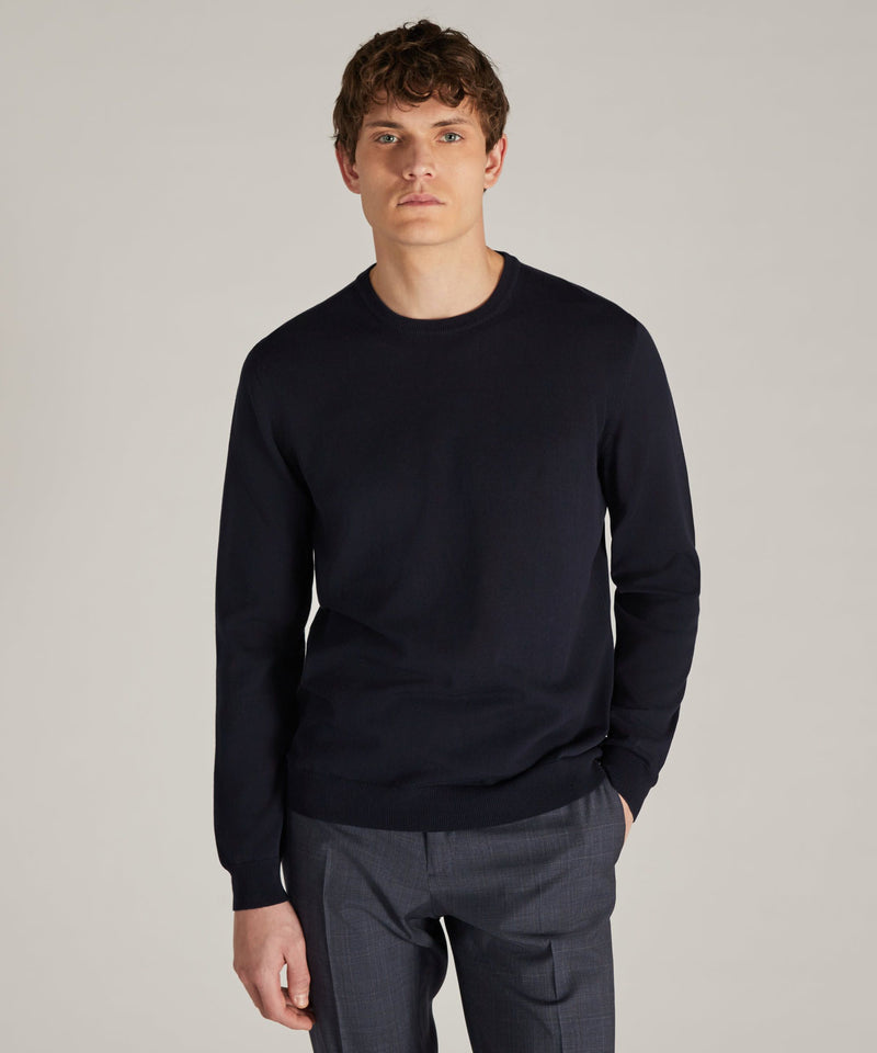Slowear Girocollo slim fit in cotone crêpe certificato Shopping Online