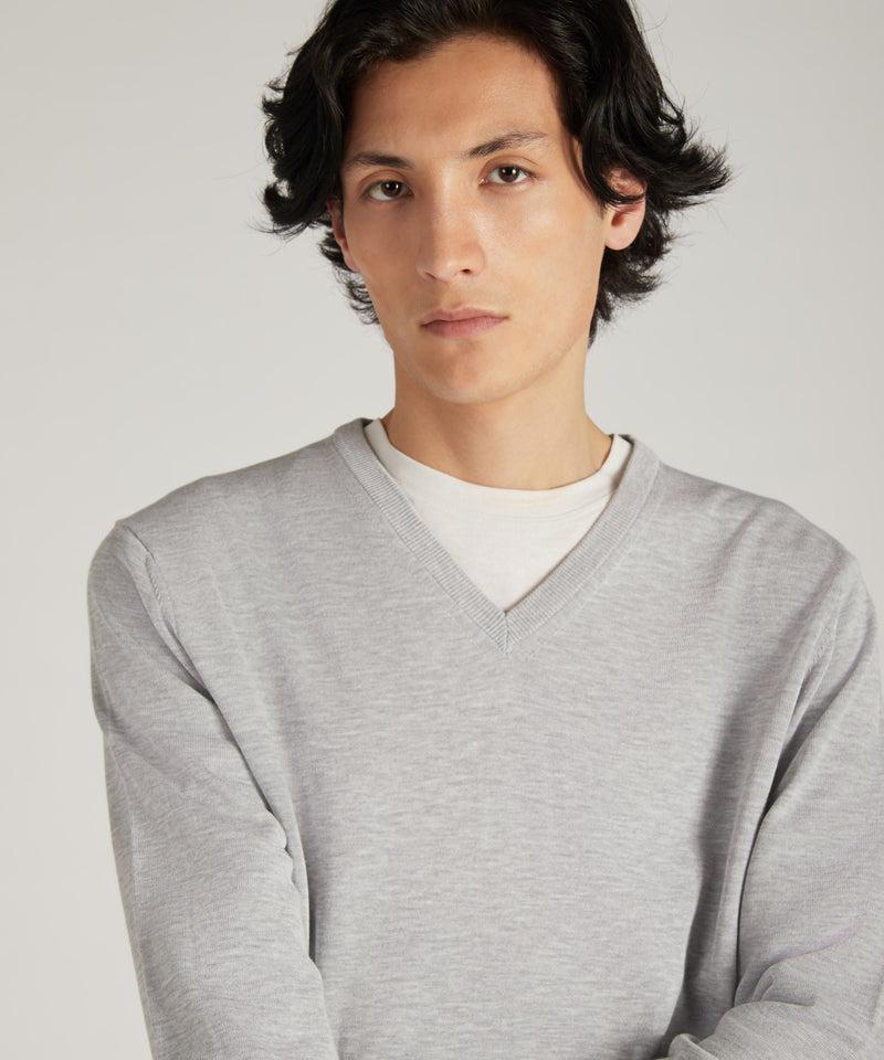 Slowear Maglia con scollo a V in cotone crêpe certificato Affare Del Giorno