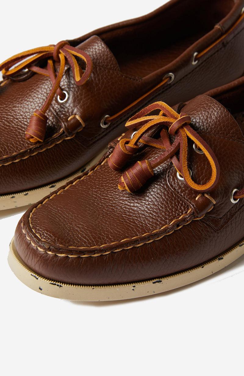 Slowear Scarpa da barca in pelle martellata Black Friday Prezzi