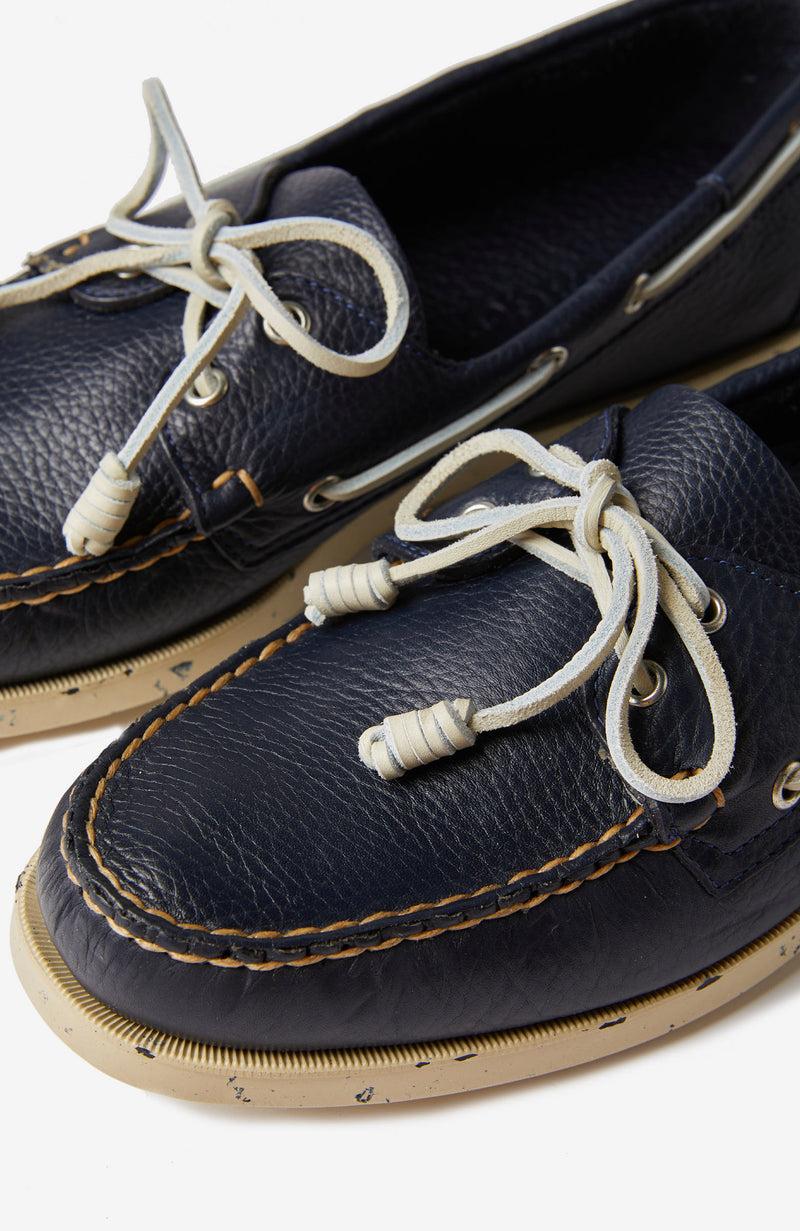 Slowear Scarpa da barca in pelle martellata Online
