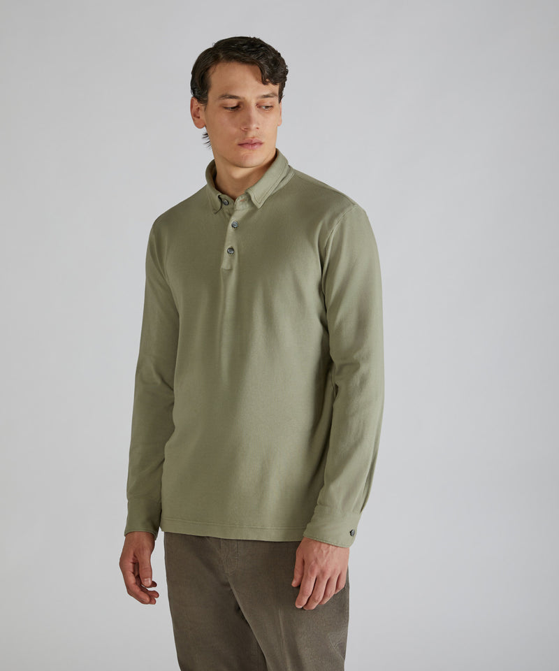 Slowear Polo slim fit in Interlock Vendita Calda