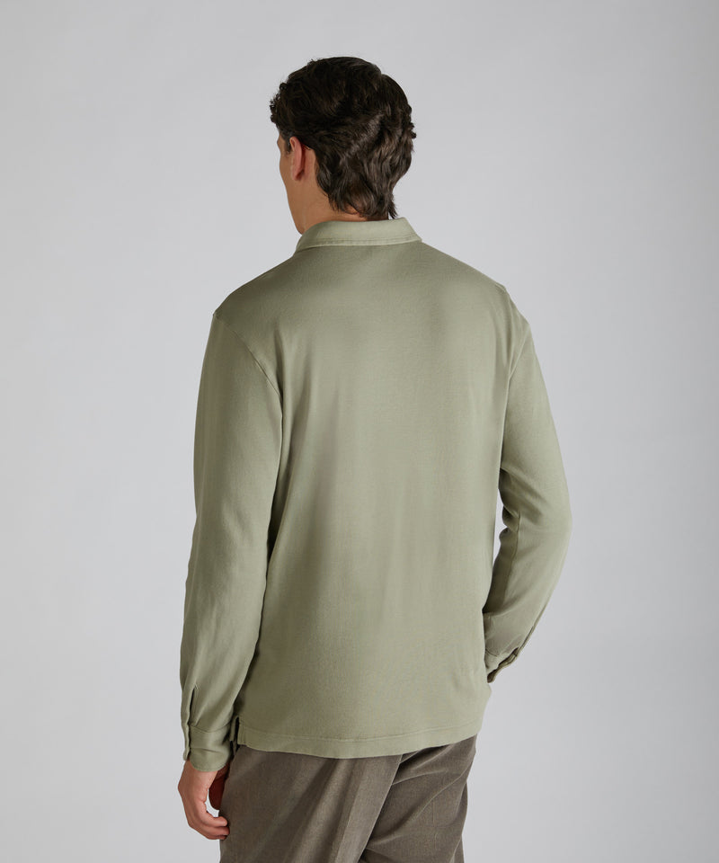 Slowear Polo slim fit in Interlock Vendita Calda