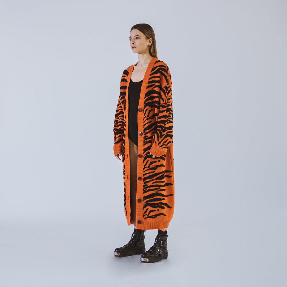 Sveta Milano Cardigan lungo jacquard Wendy Negozi Online