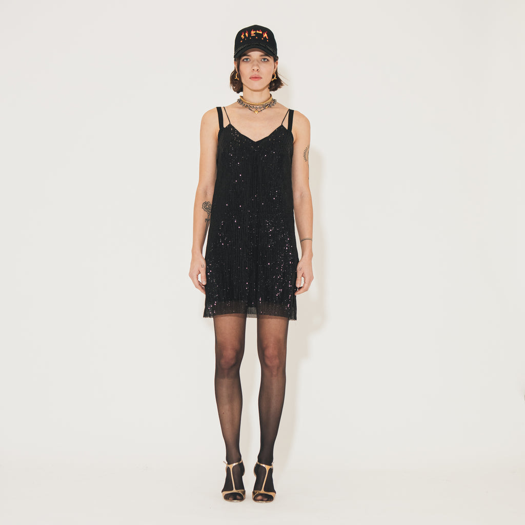Sveta Milano Abito Plissettato Matilde in Paillettes 2025
