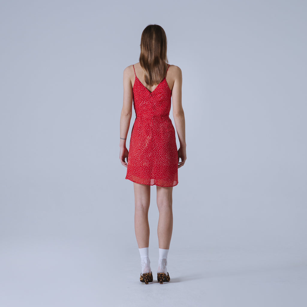 Sveta Milano Abito corto Nancy in georgette di seta | Limited Edition Vendita