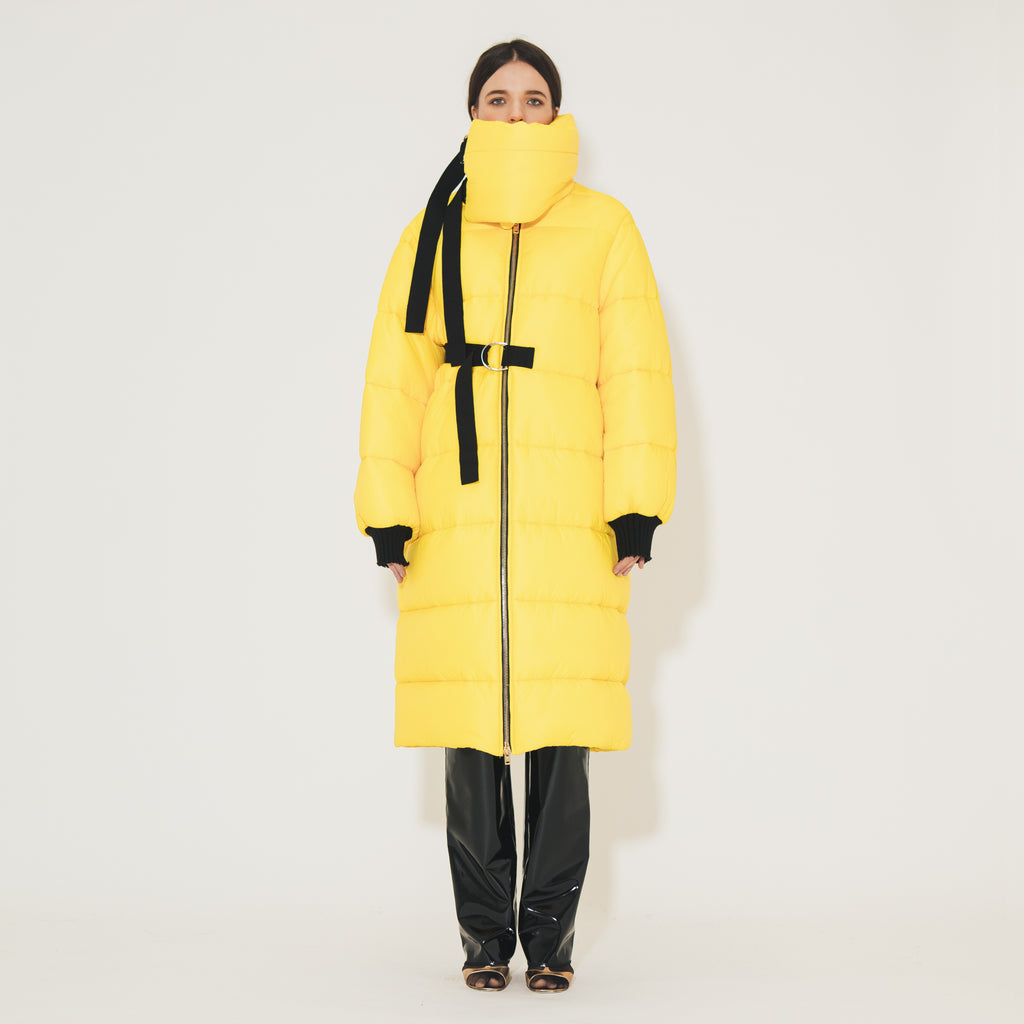 Sveta Milano Piumino lungo Oregon giallo Negozi Online