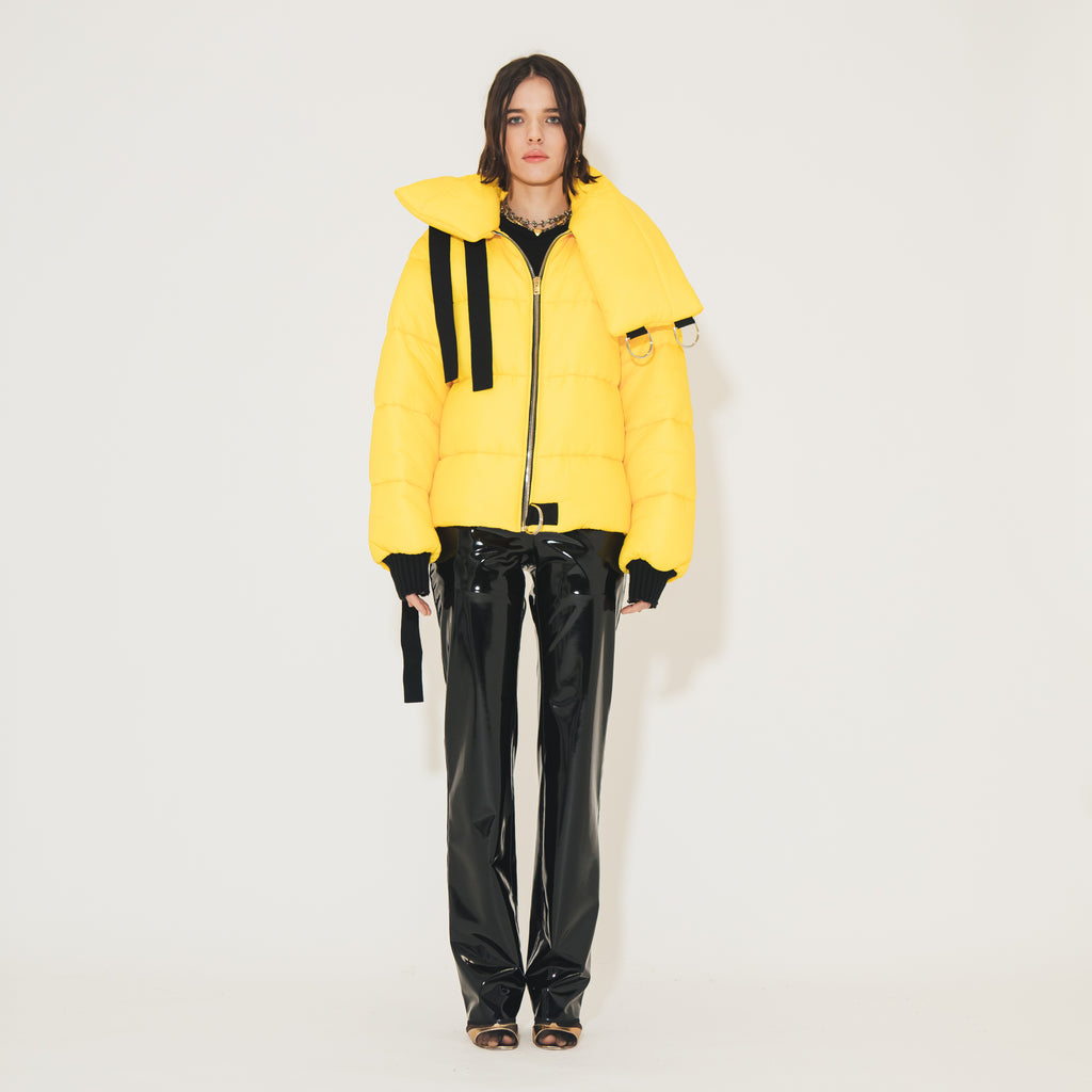 Sveta Milano Piumino corto giallo Oregon Offerta