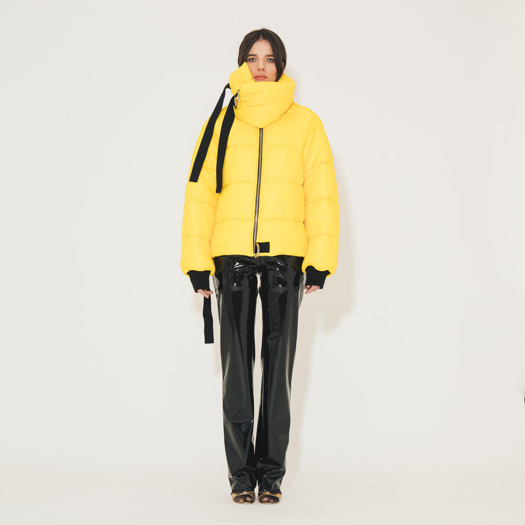 Sveta Milano Piumino corto giallo Oregon Offerta