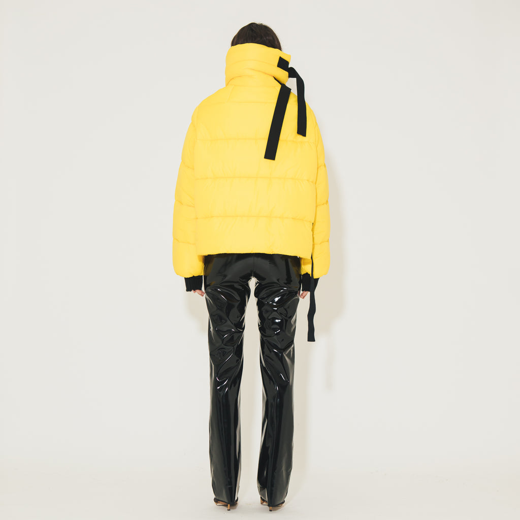 Sveta Milano Piumino corto giallo Oregon Offerta