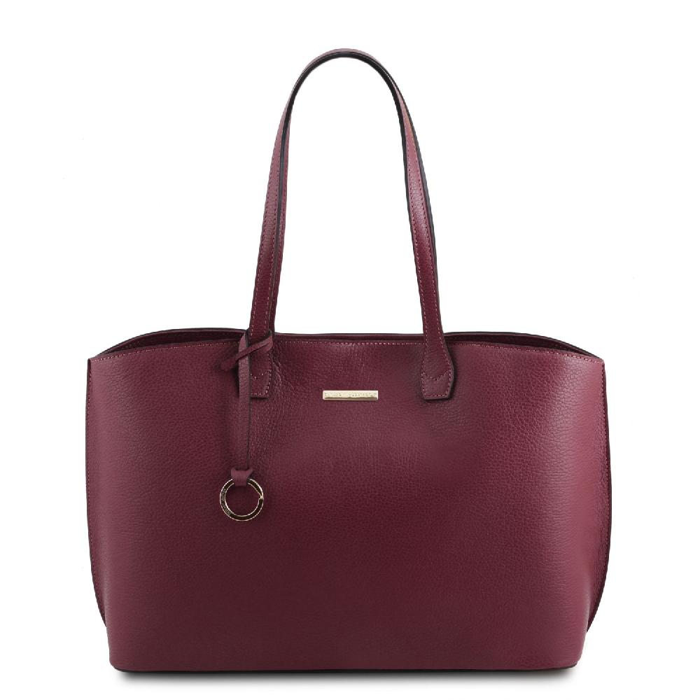 Tuscany Leather Leather Shopping bag Vendita Calda