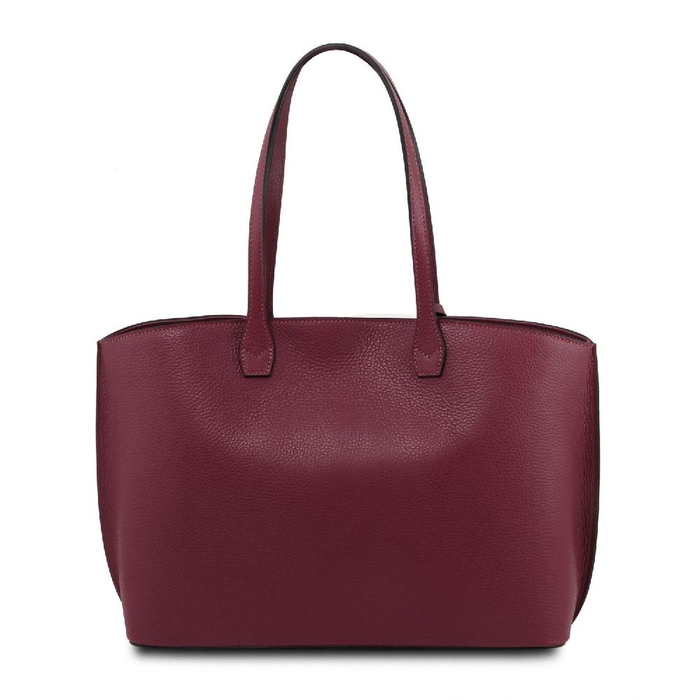 Tuscany Leather Leather Shopping bag Vendita Calda