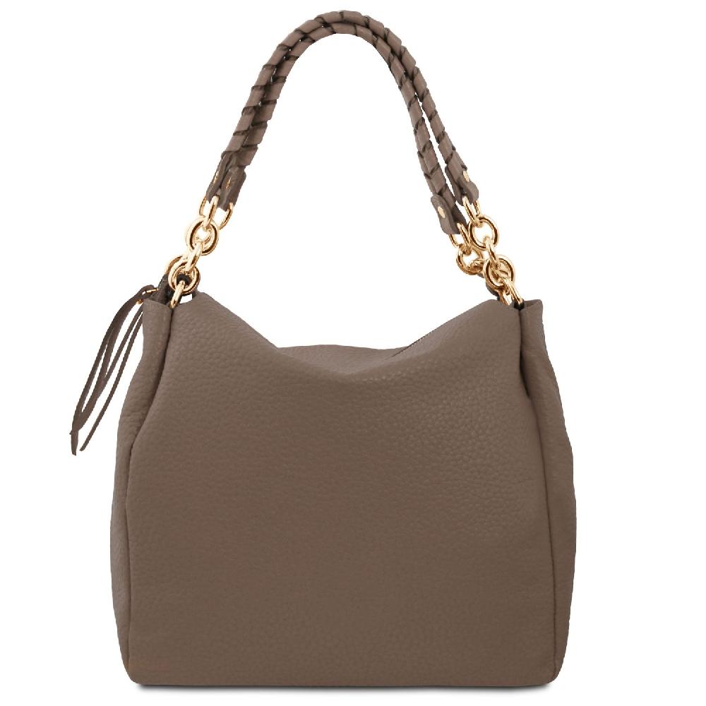 Tuscany Leather Soft Leather Shopping bag Vendita Economica