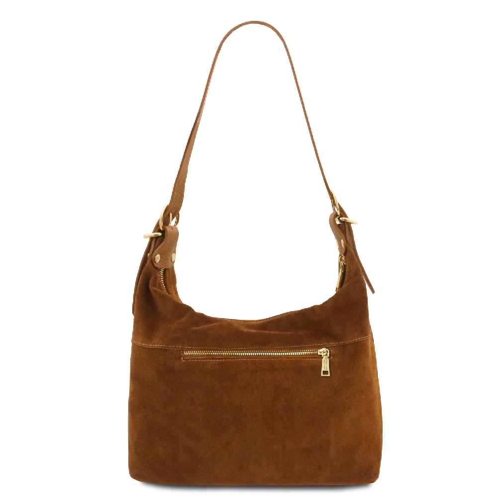 Tuscany Leather Suede Leather Shoulder bag Affare Del Giorno