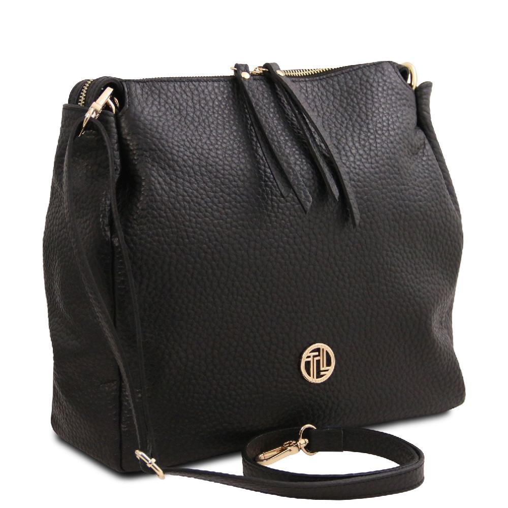 Tuscany Leather Shopping Tasche aus Weichem Leder Nuova
