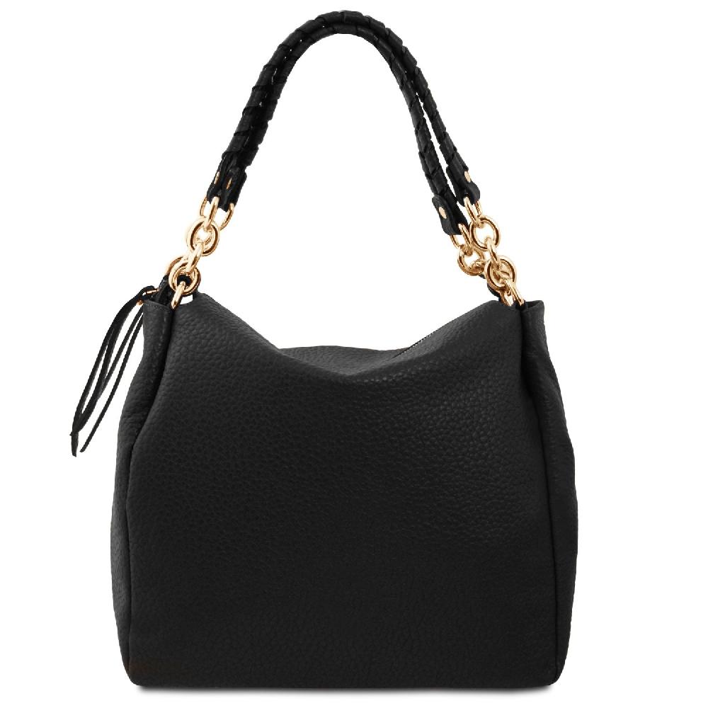 Tuscany Leather Shopping Tasche aus Weichem Leder Nuova