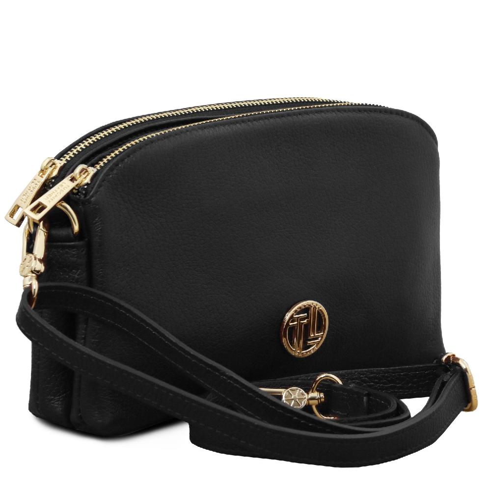 Tuscany Leather Umhängetasche aus Weichem Leder Soddisfazione Garantita