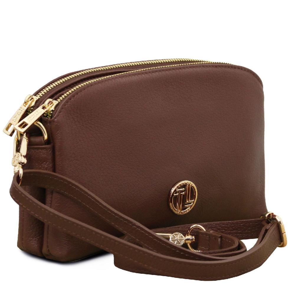 Tuscany Leather Umhängetasche aus Weichem Leder Qualità Garantita
