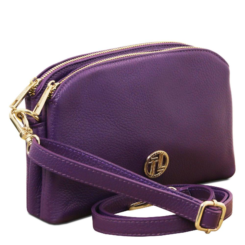 Tuscany Leather Umhängetasche aus Weichem Leder Consegna Veloce
