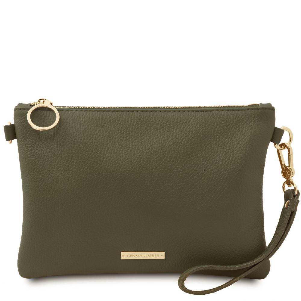 Tuscany Leather Clutch aus Weichem Leder Sconto