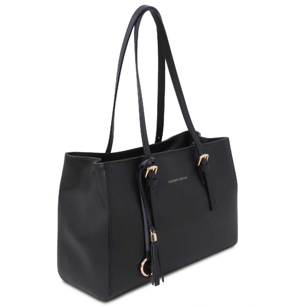 Tuscany Leather Schultertasche aus Leder Vendita Calda