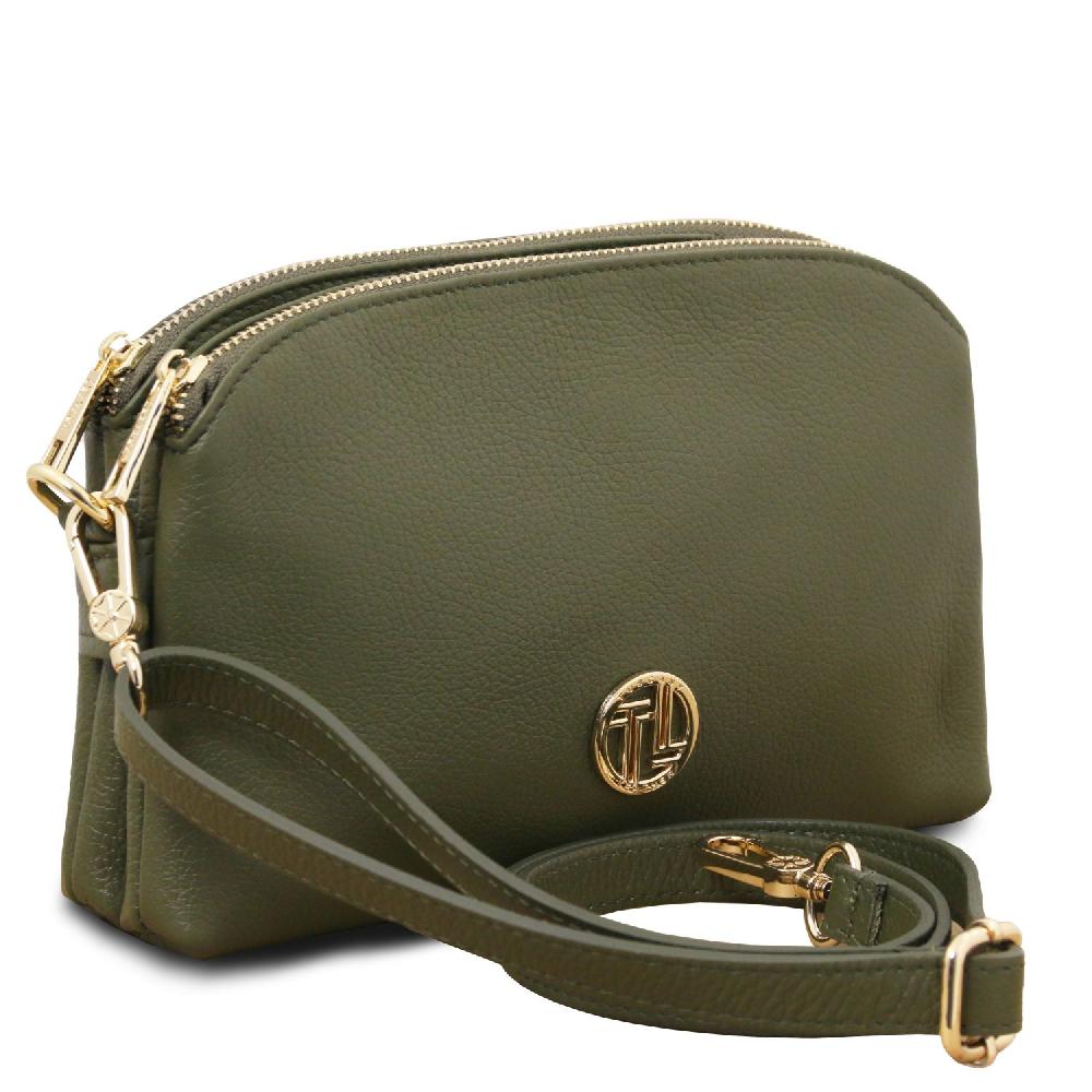 Tuscany Leather Bolso en Piel Suave con Bandolera Saldi