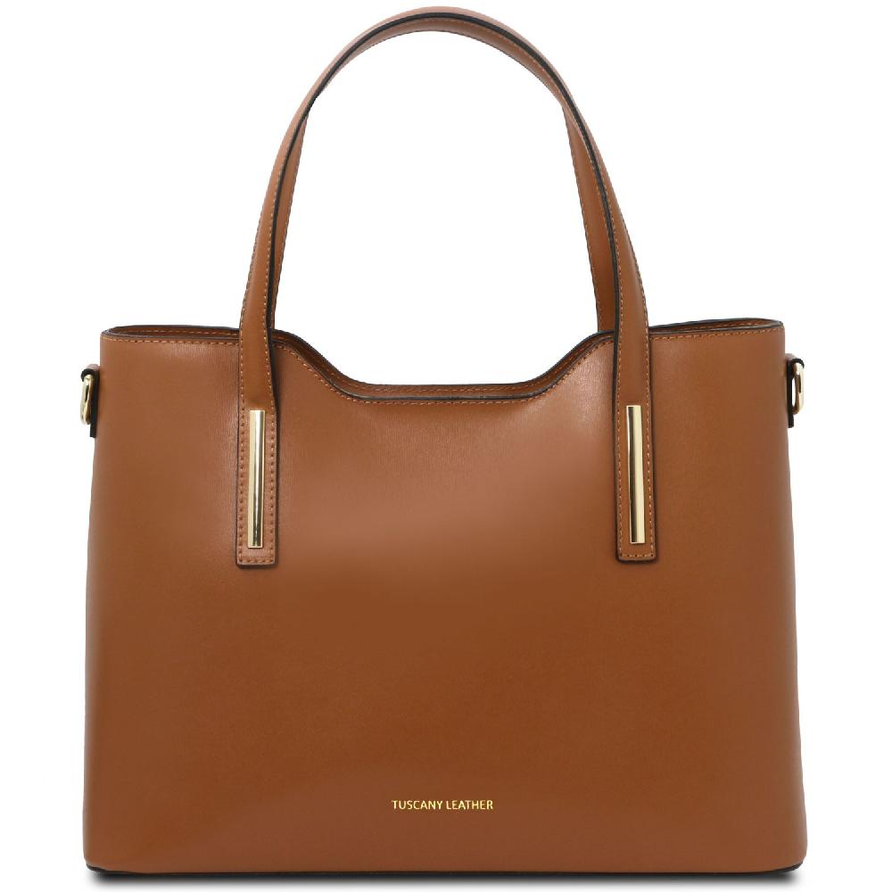 Tuscany Leather Bolso Shopping en Piel Vendita Calda