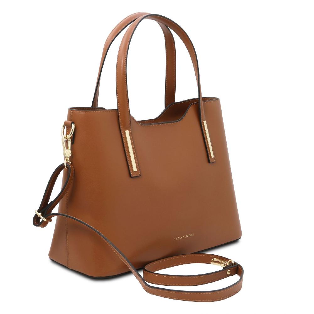 Tuscany Leather Bolso Shopping en Piel Vendita Calda